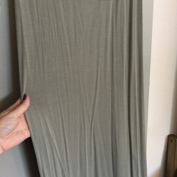 Army Green Maxi Dress - Picture 2 of 3